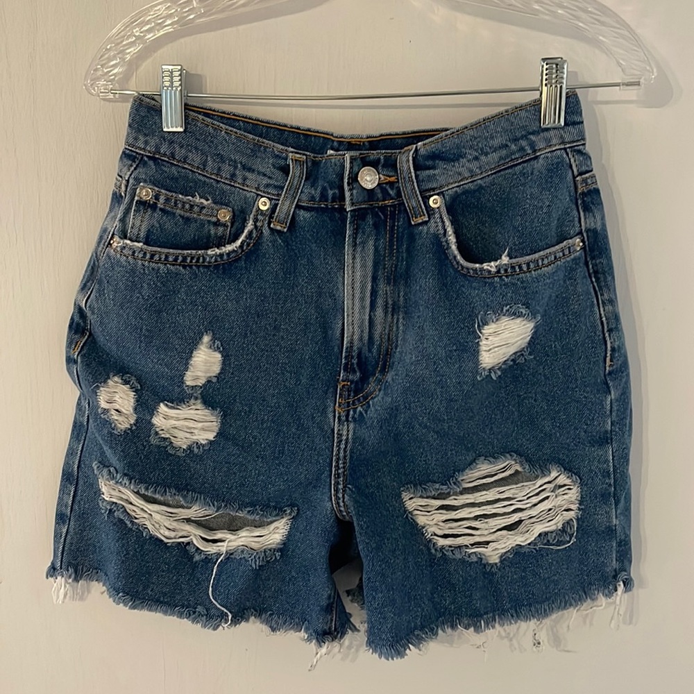 Forever21 Premium Denim Distressed Shorts